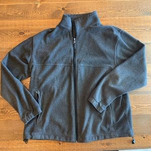 Columbia, Mens Grey Fleece Zip Up Jacket, X-Large